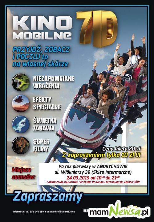 Kino mobilne 7D w Andrychowie!