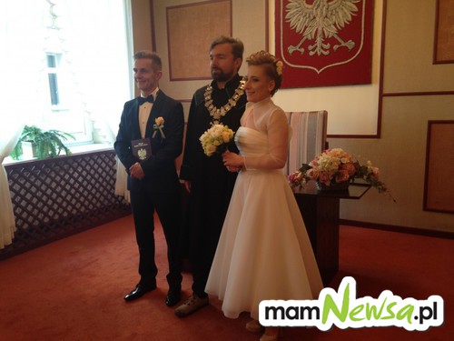 Nowy burmistrz udzielił pierwszego ślubu