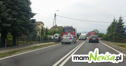 Zderzenie dwóch aut na krajówce w Bulowicach