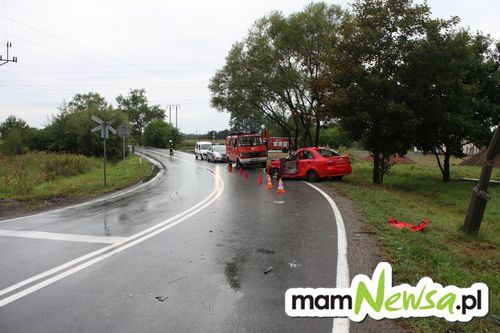 Wypadek na drodze krajowej nr 44 [FOTO]