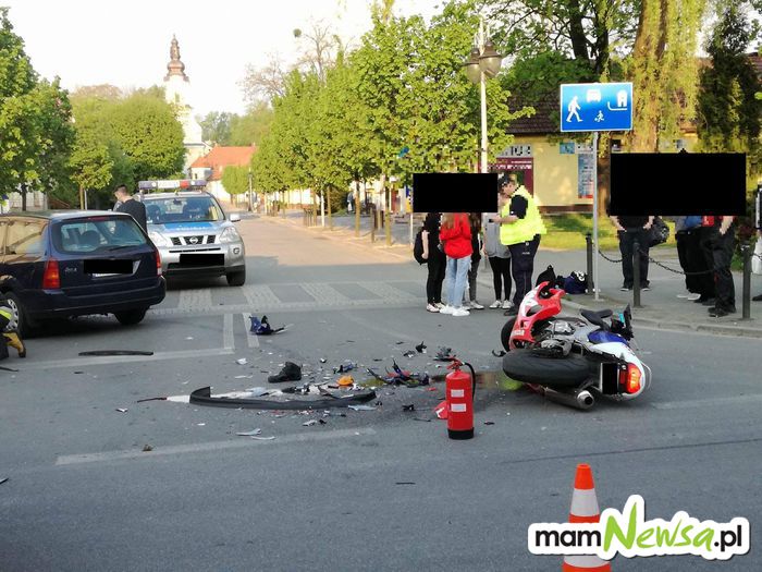 Groźny wypadek w centrum Andrychowa [FOTO]