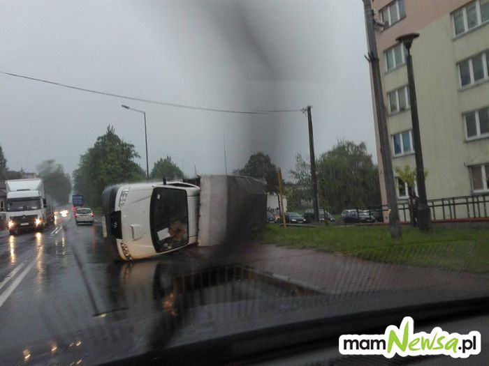Wypadek na głównej drodze Andrychowa