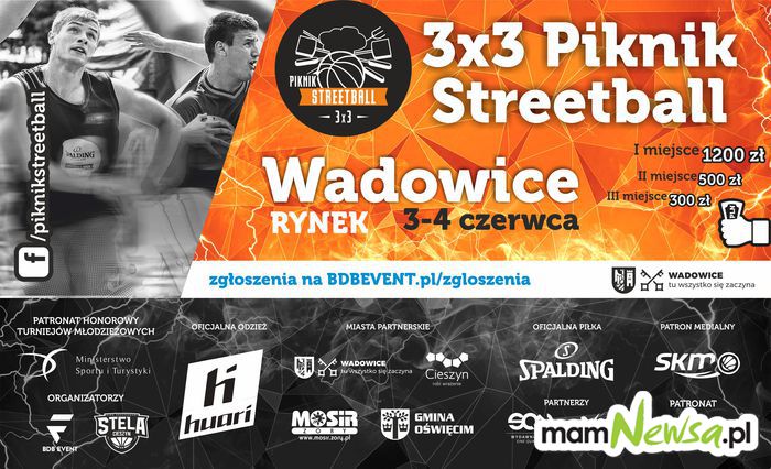 Turniej koszykówki ulicznej po raz pierwszy w Wadowicach