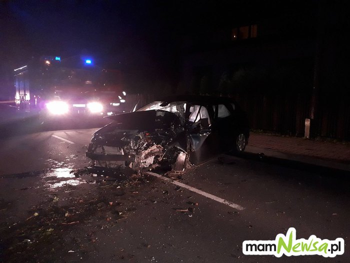 Groźny wypadek o północy w Targanicach