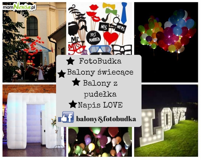 FotoBudka, balony z helem, napis LOVE już w Andrychowie!