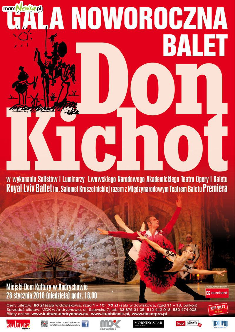 Balet „Don Kichot” już 28 stycznia w MDK w Andrychowie