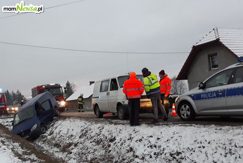 Wypadek na drodze Andrychów - Kęty [FOTO]