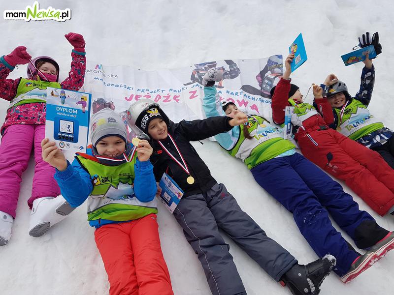 80 dzieci z gminy Andrychów nauczyło się jeździć na nartach