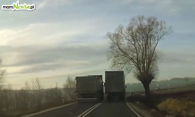 Skandaliczne zachowanie kierowcy ciężarówki. Szuka go policja