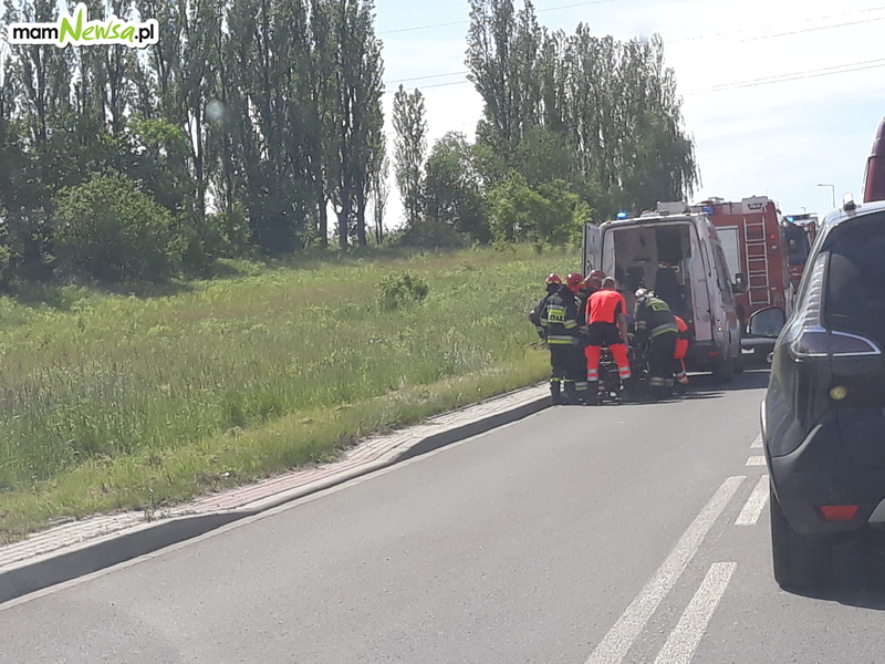 Wypadek motocyklisty w Andrychowie