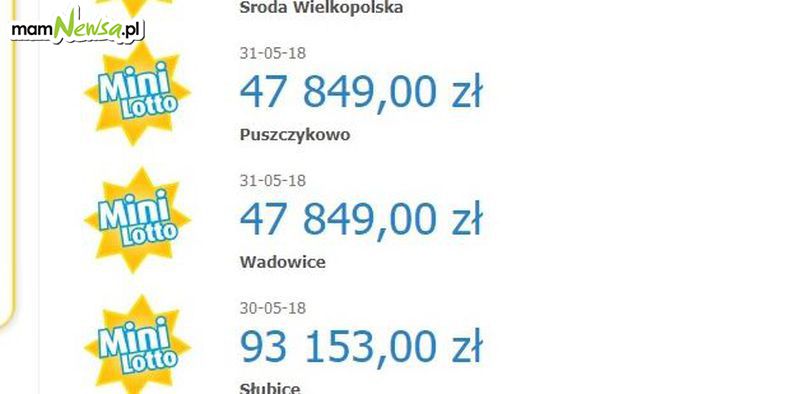 Kolejna wygrana w Mini Lotto. Tym razem ponad 47 tys. zł