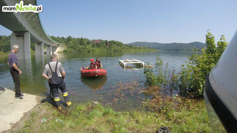 Kolejna akcja strażaków na jeziorze