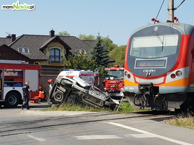 Zderzenie z pociągiem w Andrychowie [FOTO] [AKTUALIZACJA]
