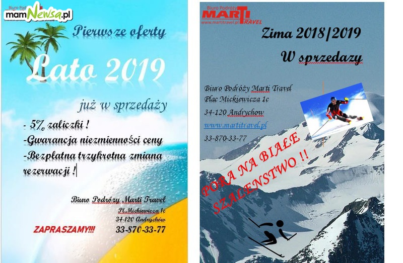 Zima 2018/2019 i Lato 2019 już w sprzedaży!