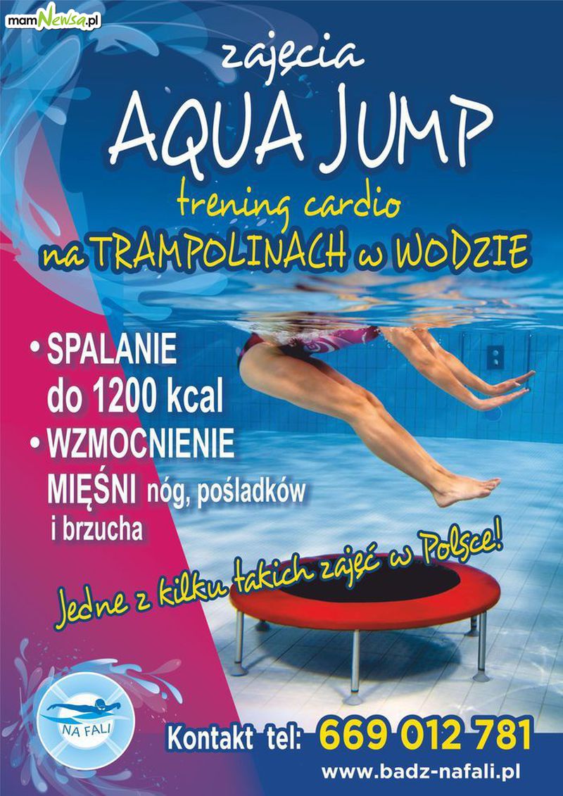 ZAJĘCIA AQUA JUMP - jedne z kilku takich zajęć w Polsce