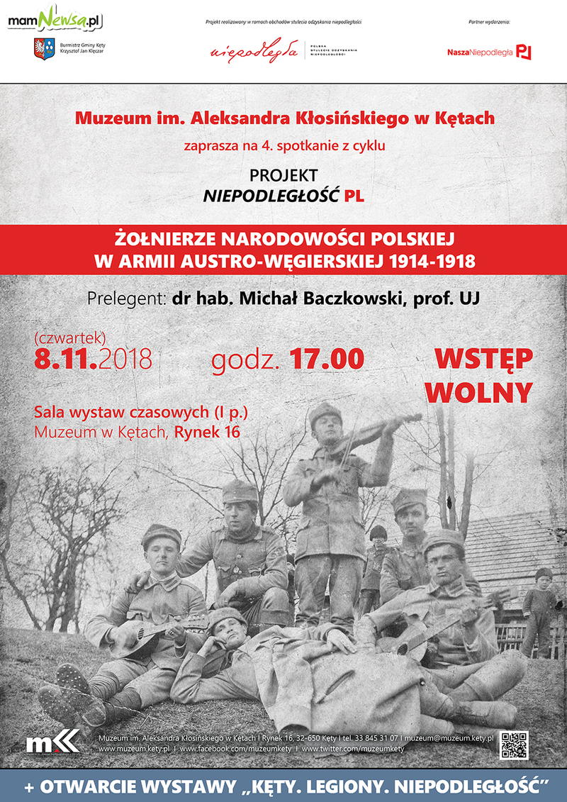 Muzeum zaprasza na prelekcję i otwarcie wystawy związanej z odzyskaniem przez Polskę niepodległości
