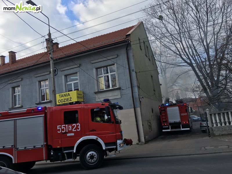 Pożar w budynku na Krakowskiej