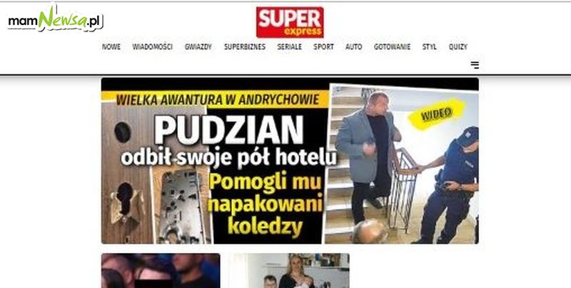 Super Express: Pudzianowski odbił połowę hotelu w Andrychowie