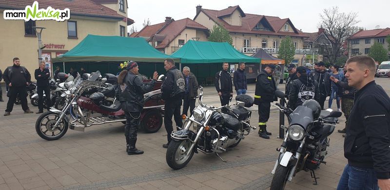Motocykliści zorganizowali akcję krwiodawstwa na placu Mickiewicza