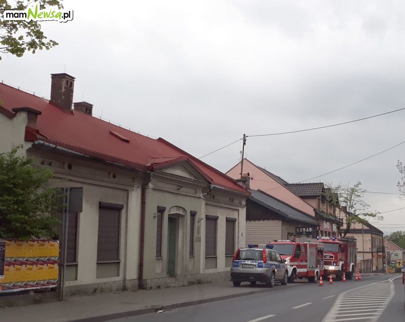 Interwencja strażaków w budynku na Krakowskiej w Andrychowie