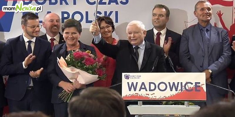 Konwencja PiS z Jarosławem Kaczyńskim w Wadowicach [RELACJA] [FOTO]