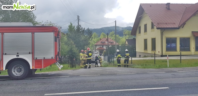 Pożar na Wadowickiej, strażacy w akcji