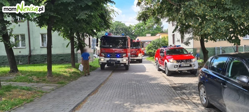 Interwencja służb ratowniczych w centrum Andrychowa
