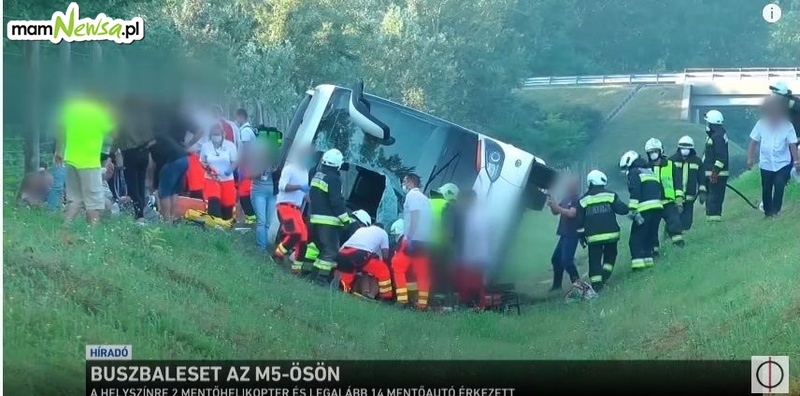 Wypadek autokaru z turystami, którzy wracali z wczasów z Bułgarii