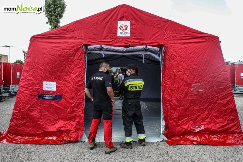 Strażacy ochotnicy dostali namioty. Wiadomo do czego mogą im się przydać