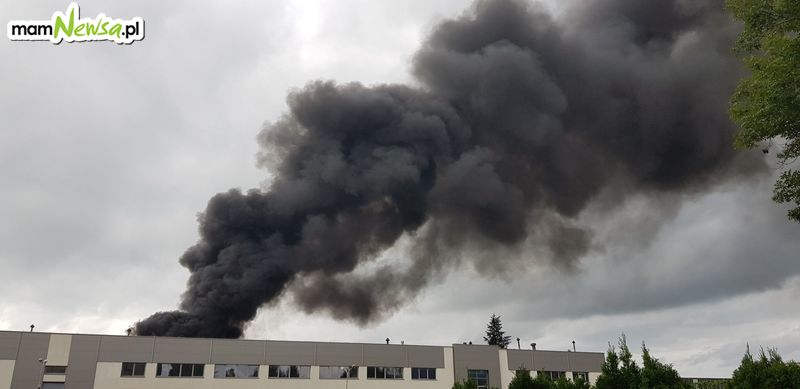 Pożar zakładu w Andrychowie [FOTO]