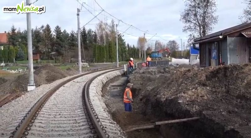 Trwa remont linii kolejowej Andrychów - Wadowice [VIDEO]