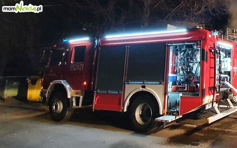 Dwa pożary w nocy w Andrychowie [FOTO]