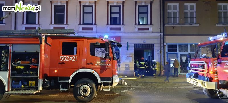 Pożar w mieszkaniu w centrum Andrychowa [FOTO]