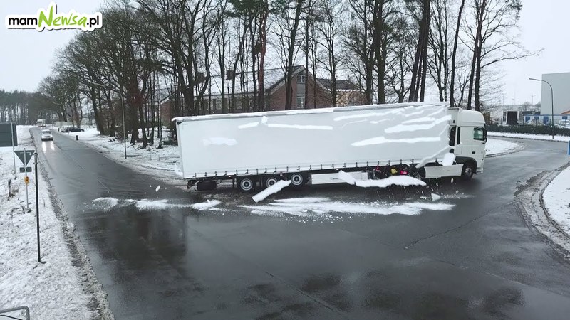 Sezon na lód spadający z ciężarówek rozpoczęty