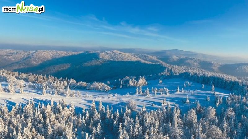 Zima w Beskidach. Zobaczcie niesamowite nagranie z drona