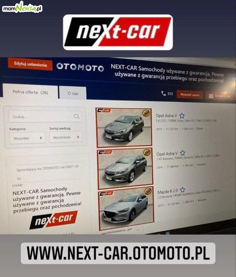 NEXT-CAR. Zobacz aktualne oferty
