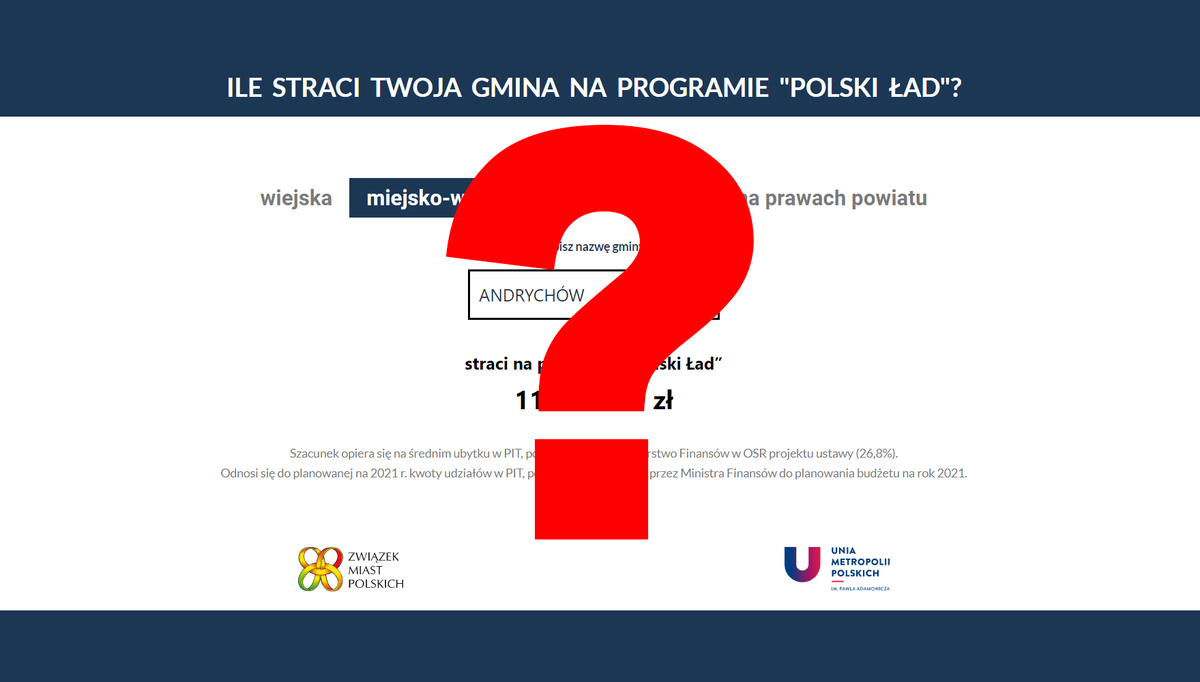 Ile gminy stracą na Polskim Ładzie?