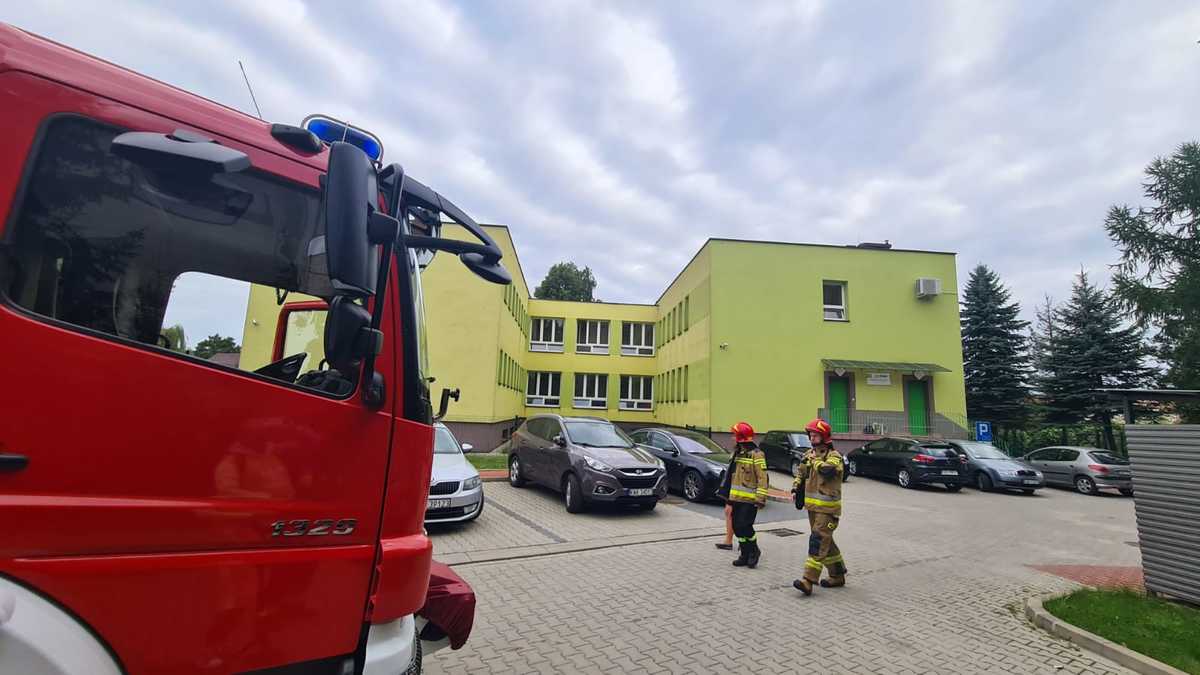Akcja strażaków na terenie przedszkola