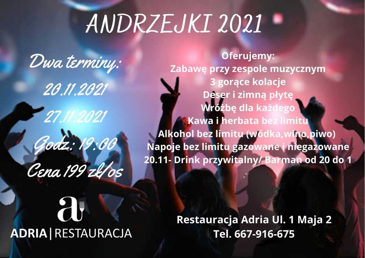 Restauracja Adria zaprasza na Andrzejki