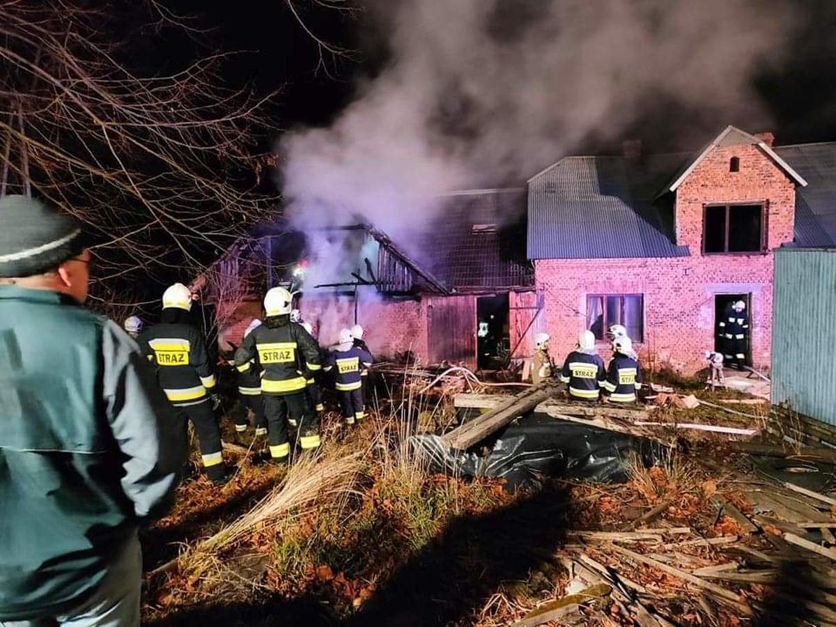 Spłonęła stodoła, dom udało się ocalić