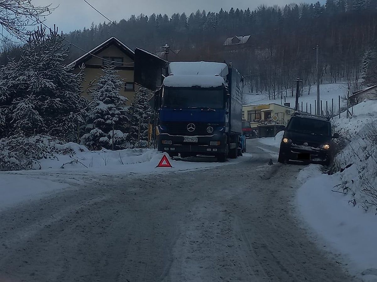 Zimowe drogi w gminie Andrychów