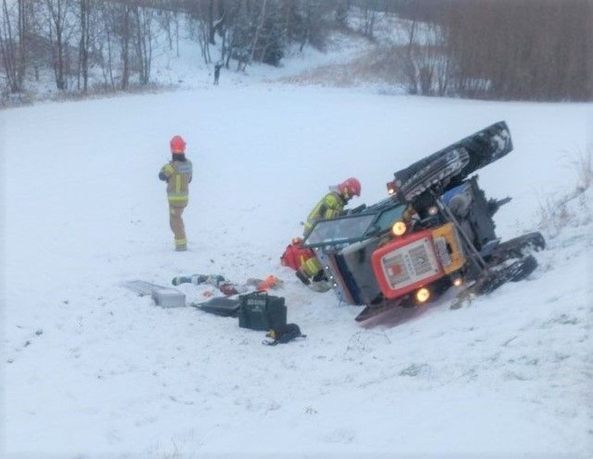 Traktorzysta z wypadku w Witkowicach był pijany