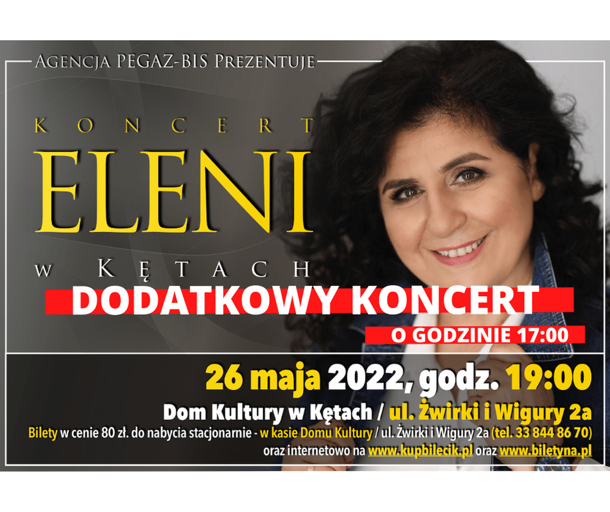 Eleni da dodatkowy koncert w Kętach