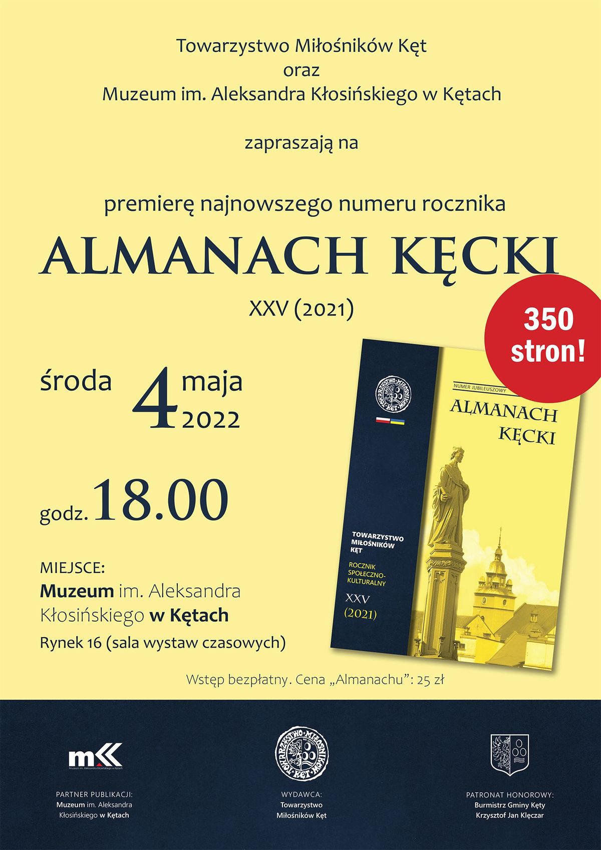 Aż 350 stron jubileuszowego „Almanachu Kęckiego”