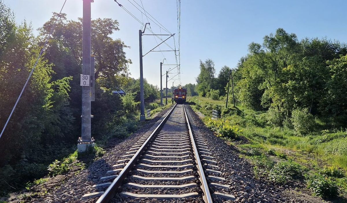 Potrącenie przez pociąg w Andrychowie