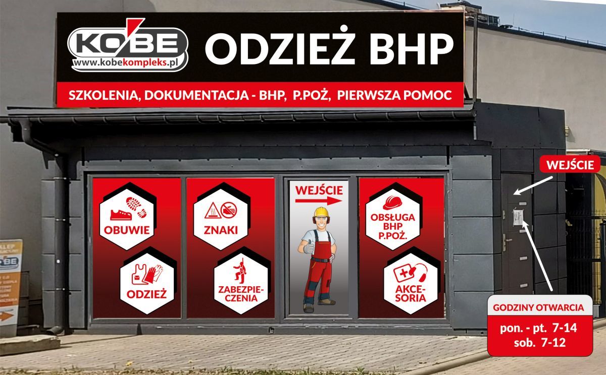 KOBE - otwarcie sklepu z odzieżą i akcesoriami BHP