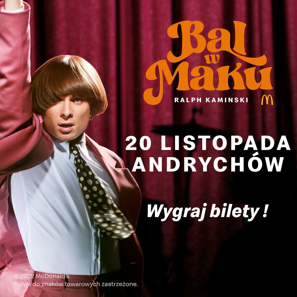 20 listopada Bal w Maku w Andrychowie z udziałem Ralpha Kamińskiego