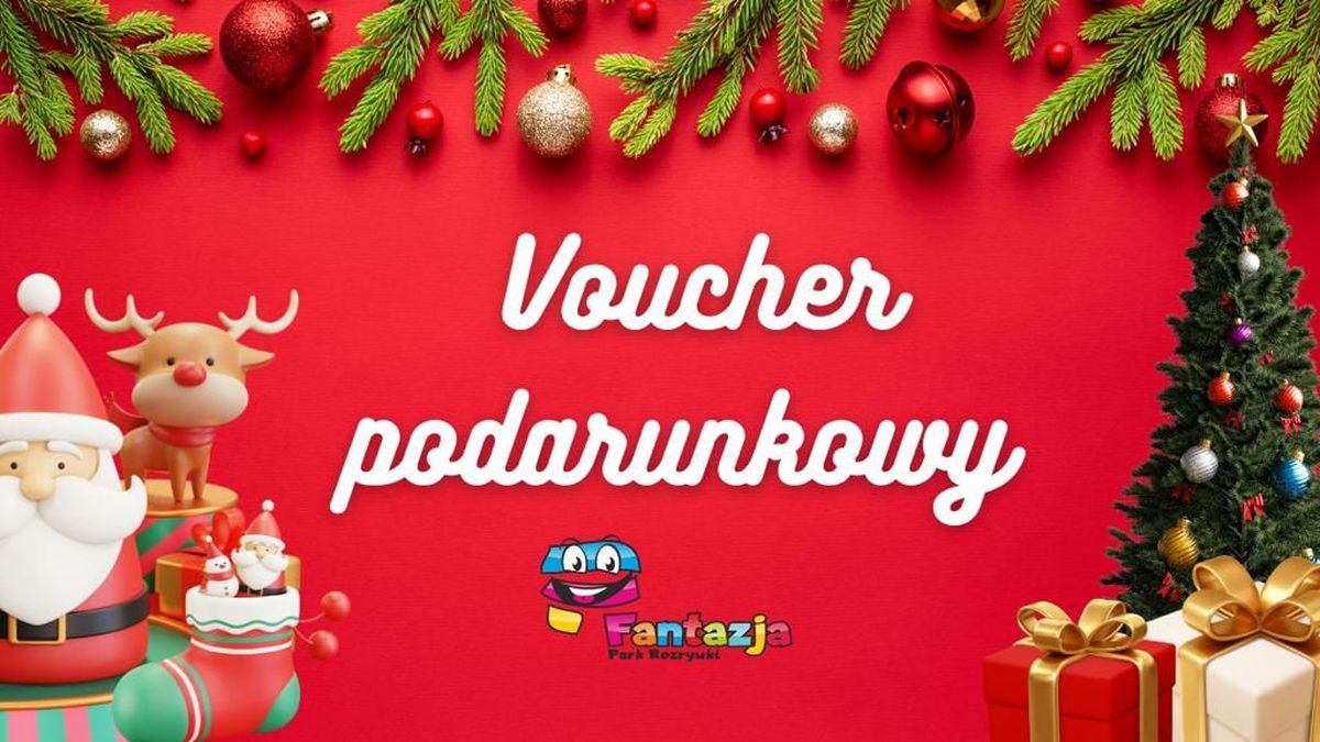 Park Rozrywki Fantazja w Andrychowie zaprasza do zakupu świątecznych voucherów podarunkowych