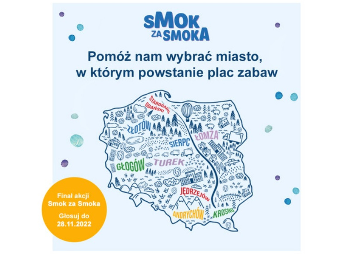 Andrychów walczy o plac zabaw w konkursie Smyka. Głosowanie trwa