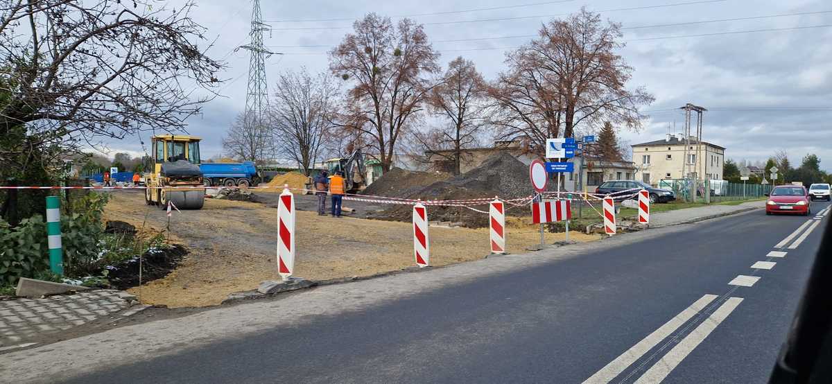 Zamknięta ulica w Andrychowie, trwa remont